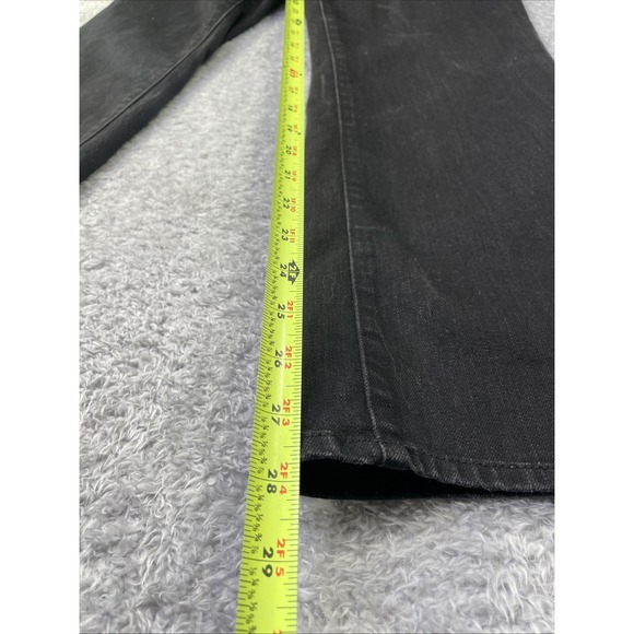 COLDWATER CREEK Womens P12 Natural Fit BootCut Black Jeans Zipper Pockets 33x28 - Picture 7 of 11